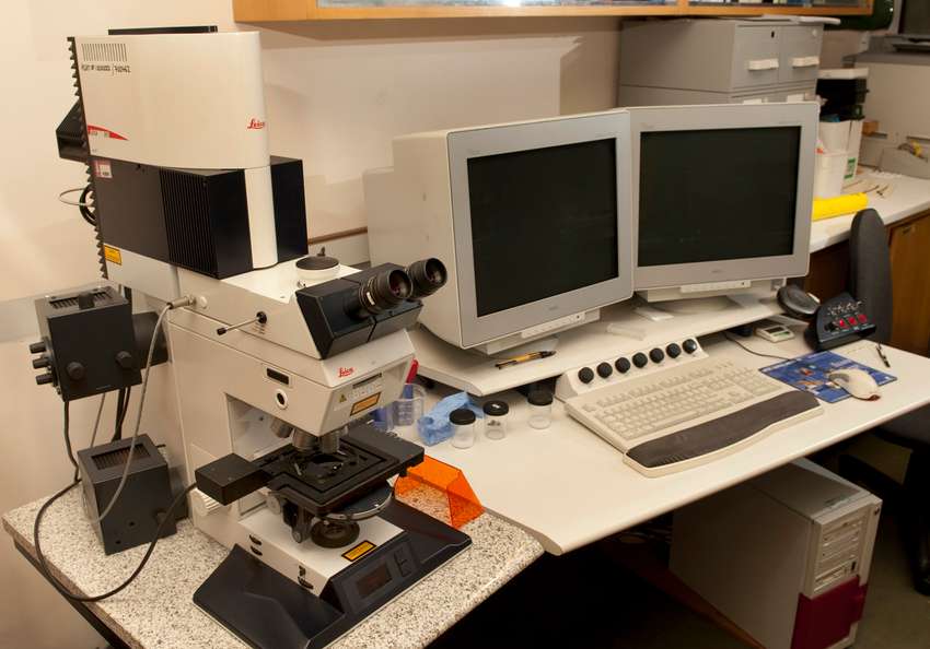 Microscope - confocal & computer